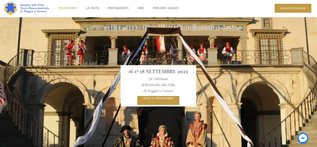 Progetto realizzato per Festa Rinascimentale Poggio a Caiano