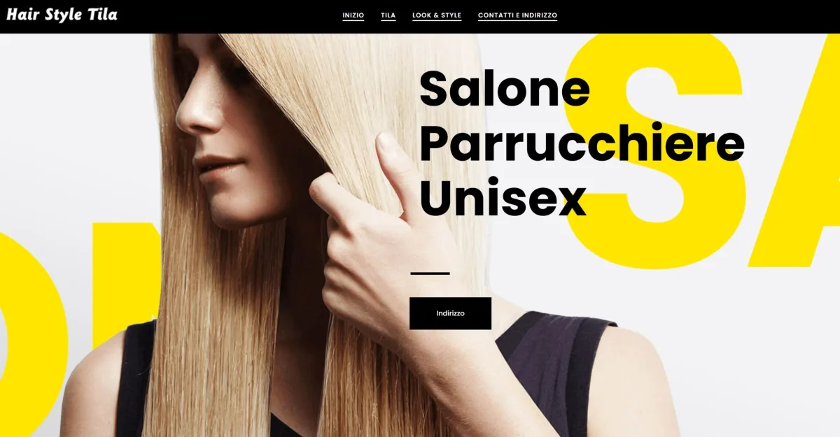 Progetto realizzato per Hair Style Tila
