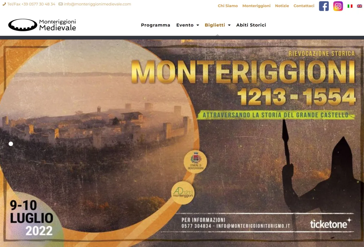 Progetto realizzato per Monteriggioni Medievale