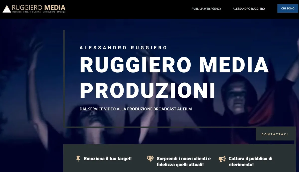 Progetto realizzato per Ruggiero Media Produzioni