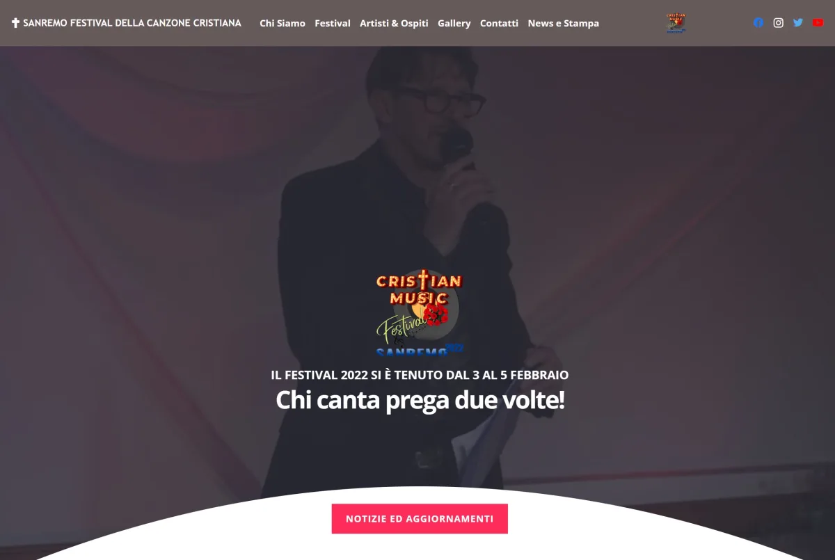 Progetto realizzato per Sanremo Festival della Canzone Cristiana